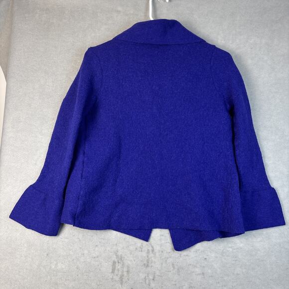 Beyond Threads Cardigan Womens L Alpaca Wool Purple Open Front Lagenlook Classy - Picture 9 of 10